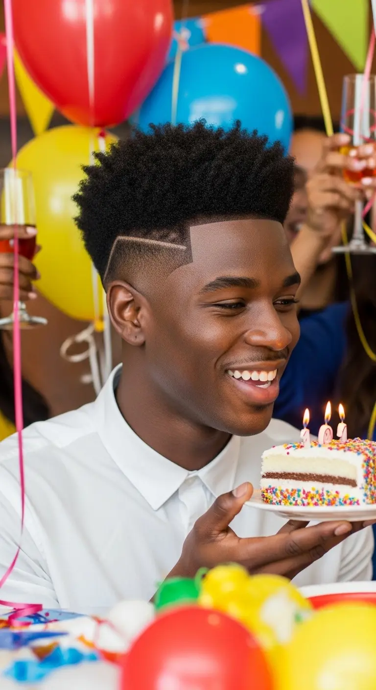 12 Birthday Hairstyle Ideas for Men to Level Up 12 Afro Shape-Up With Taper