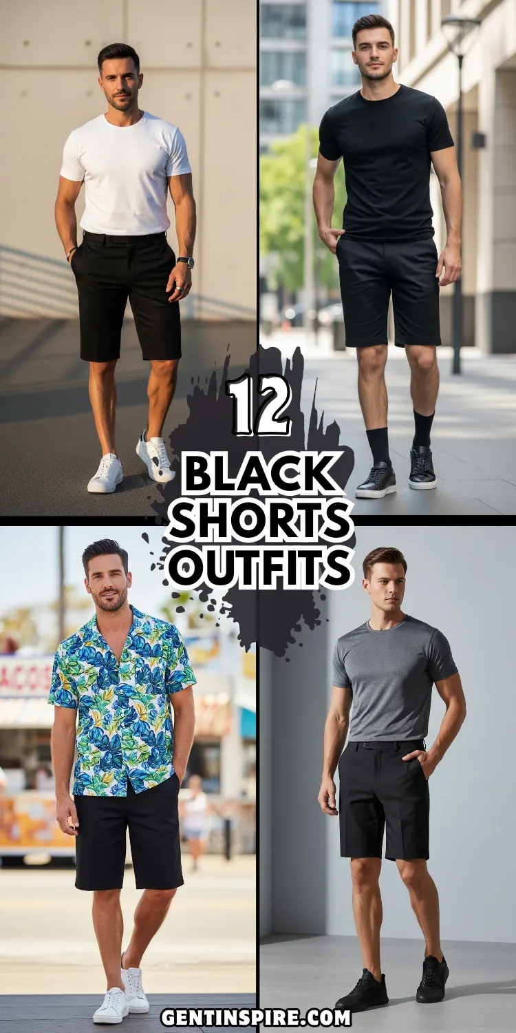 12 Black Shorts Outfits for Effortless Style 2 Black Shorts Outfits