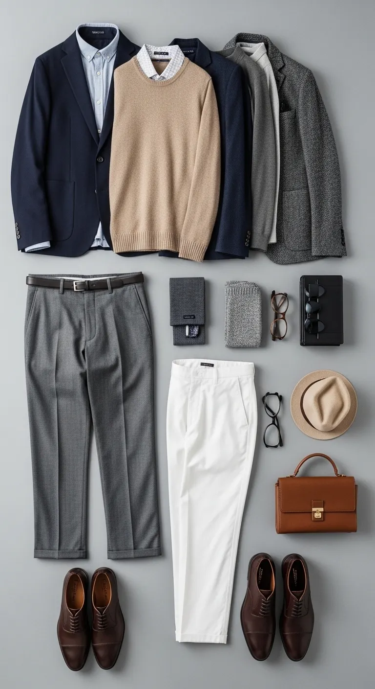 Business Casual Outfits for Men: 9 Ideas That Actually Work 4 Building a Capsule Wardrobe for Business Casual Success
