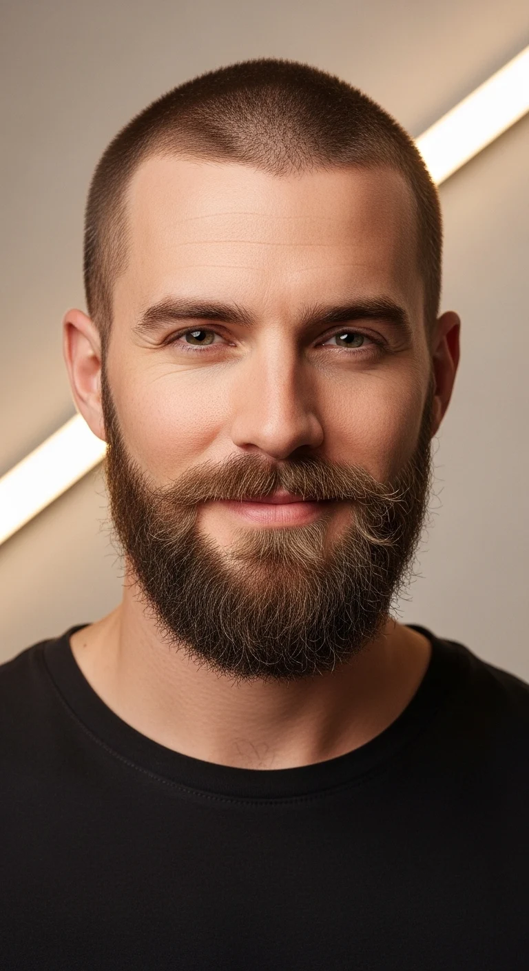 Buzz Cut Hairstyles: 8 Ideas That Make You Look Sharper 12 Buzz And Beard Balance