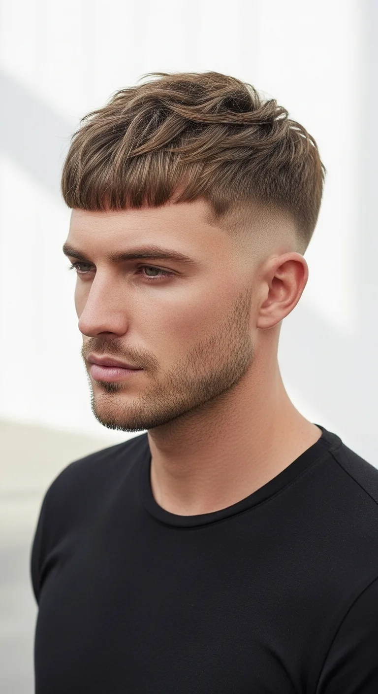 12 Trendy Drop Fade Haircut Ideas You’ll Love 15 Caesar Crop With Textured Top Drop Fade