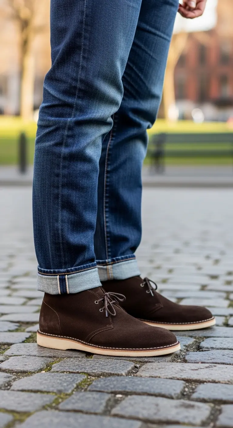 How to Wear Boots With Jeans for Men: The Complete Style Guide 3 Chukka Boots With Jeans