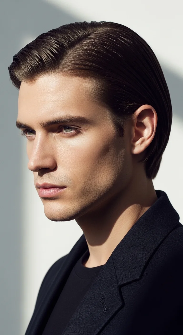 Bob Hairstyles for Men: 12 Ideas That Turn Heads 3 Classic Chin-Length Bob With Tuckable Ends