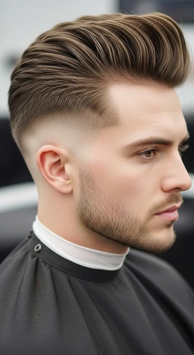 Upgrade Your Look with 7 Stylish Men’S Hairstyles Ideas 4 Classic Mid-Fade With a Soft Quiff