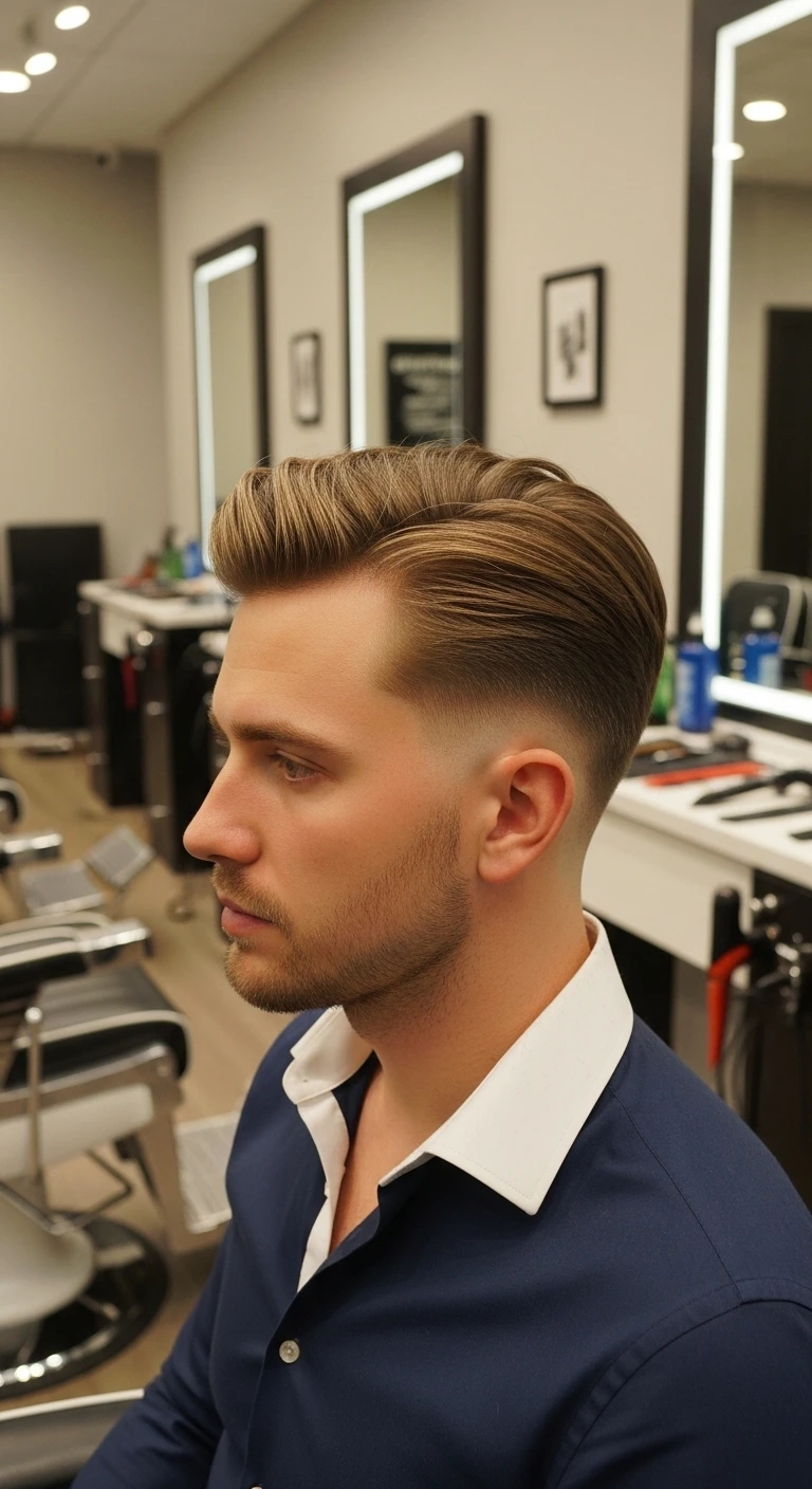 Flow Hairstyle for Men: 10 Ideas That Feels Fresh & Modern 7 Clean Barbershop Flow With Soft Taper