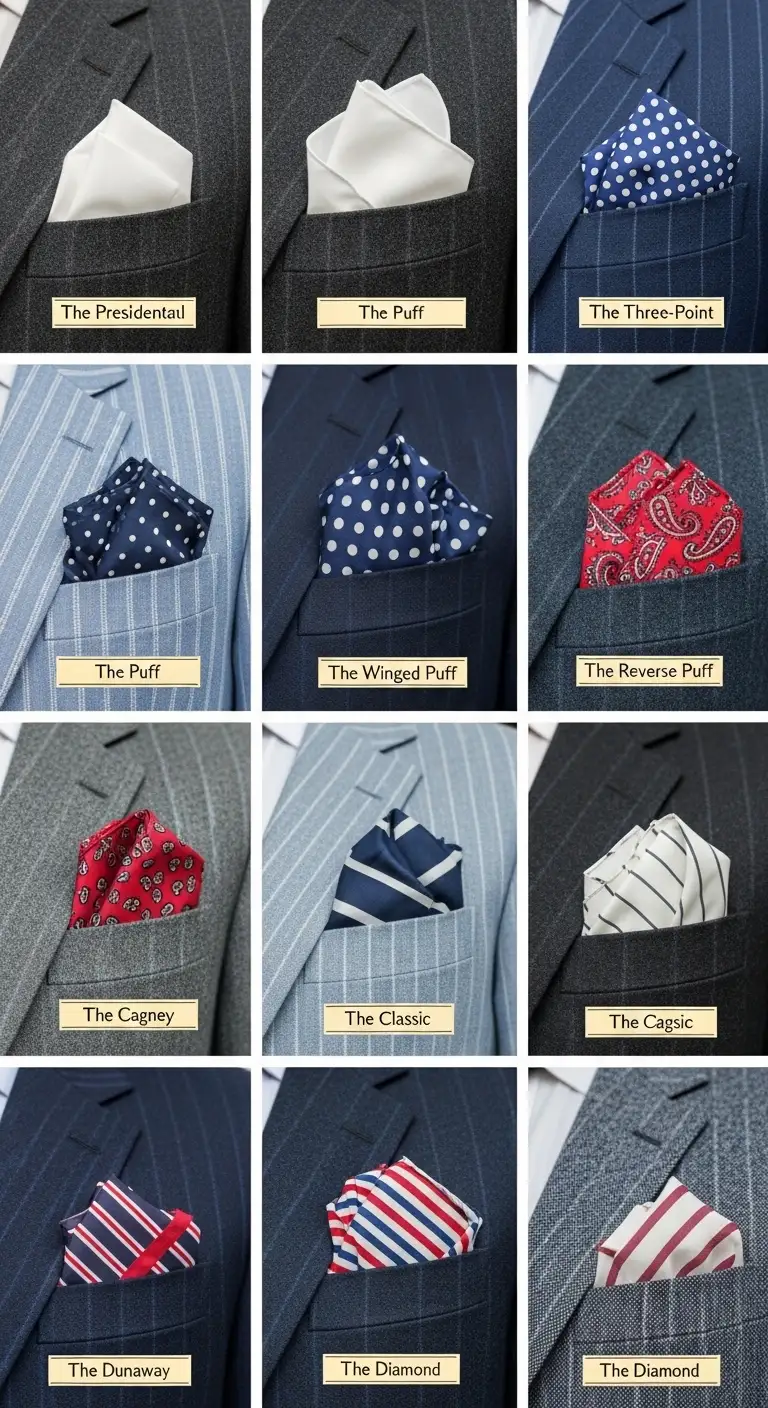 How to Fold a Pocket Square: The Complete Gentleman’s Guide 4 Essential Pocket Square Folds
