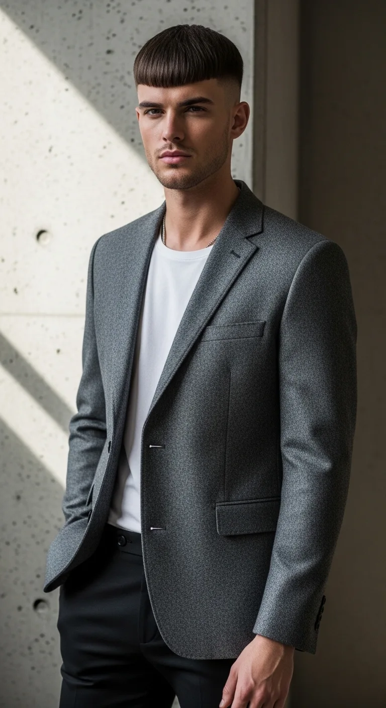 Top Trending Short Haircuts for Men: 9 Stylish Ideas 9 French Crop With Blunt Fringe