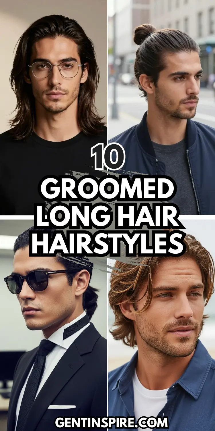 Master 10 Groomed Long Hair Hairstyles Ideas for Men 2 Groomed Long Hair Hairstyles