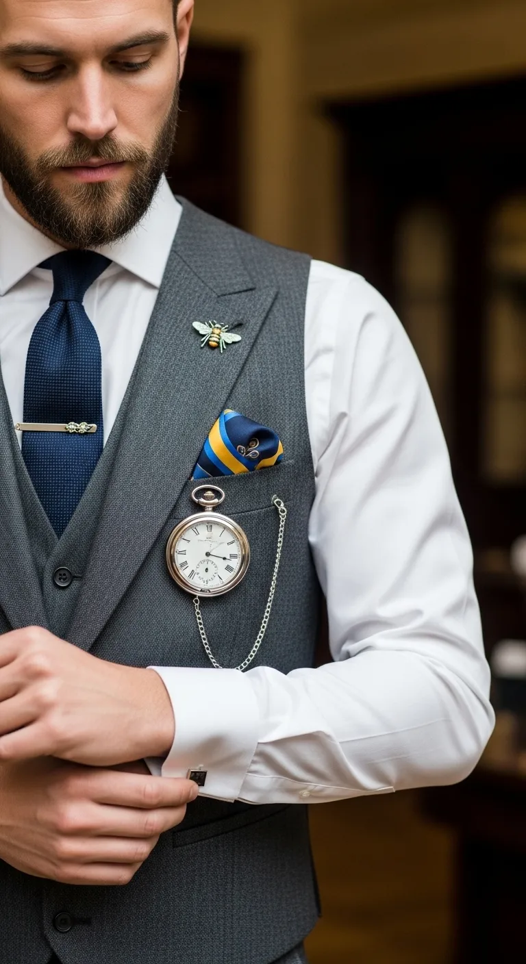 Waistcoat Accessories: 12 Stylish Ways to Upgrade Your Look 3 How to Choose the Right Waistcoat Accessories for Your Outfit