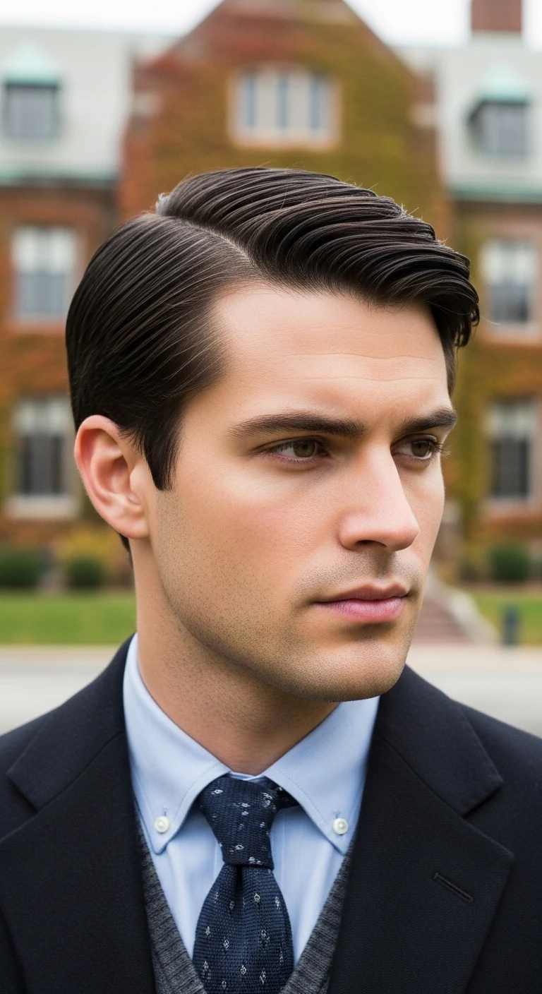 Professional Men’s Hairstyles: 11 Ideas That Look Sharp Now 6 Ivy League (A.K.A. Long Crew Cut)