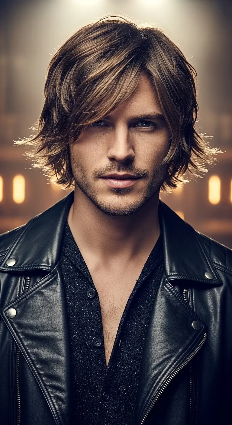 Bob Hairstyles for Men: 12 Ideas That Turn Heads 7 Layered Shag Bob With Middle Part