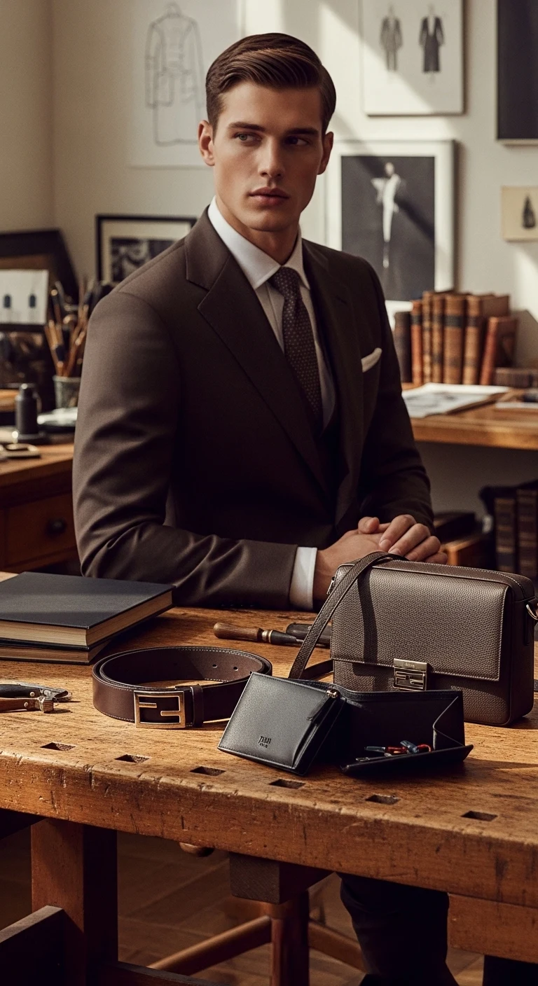 Fendi Menswear: 12 Luxury Looks for Modern Men 12 Leather Goods That Do The Talking