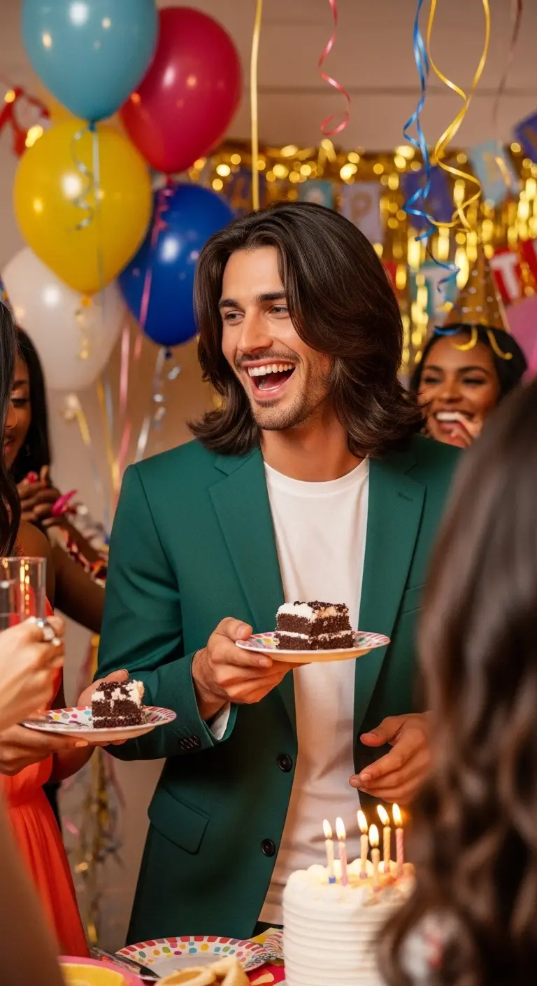 12 Birthday Hairstyle Ideas for Men to Level Up 13 Long Hair Refresh With Face-Framing Layers