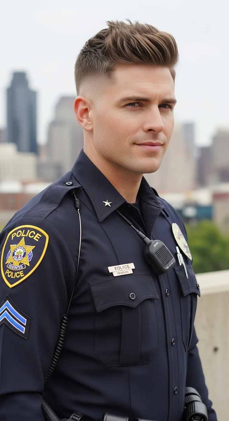 Sharp Cuts: 12 Police Haircut Styles for Men Ideas 10 Low Fade With Short Textured Top