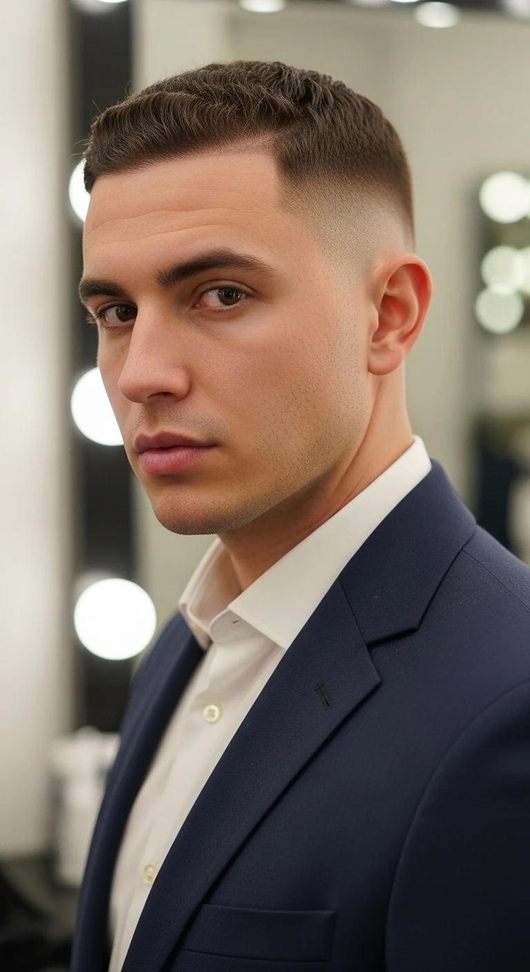 12 Professional Short Hairstyles for Men That Impress 7 Low Skin Fade With Clean Top
