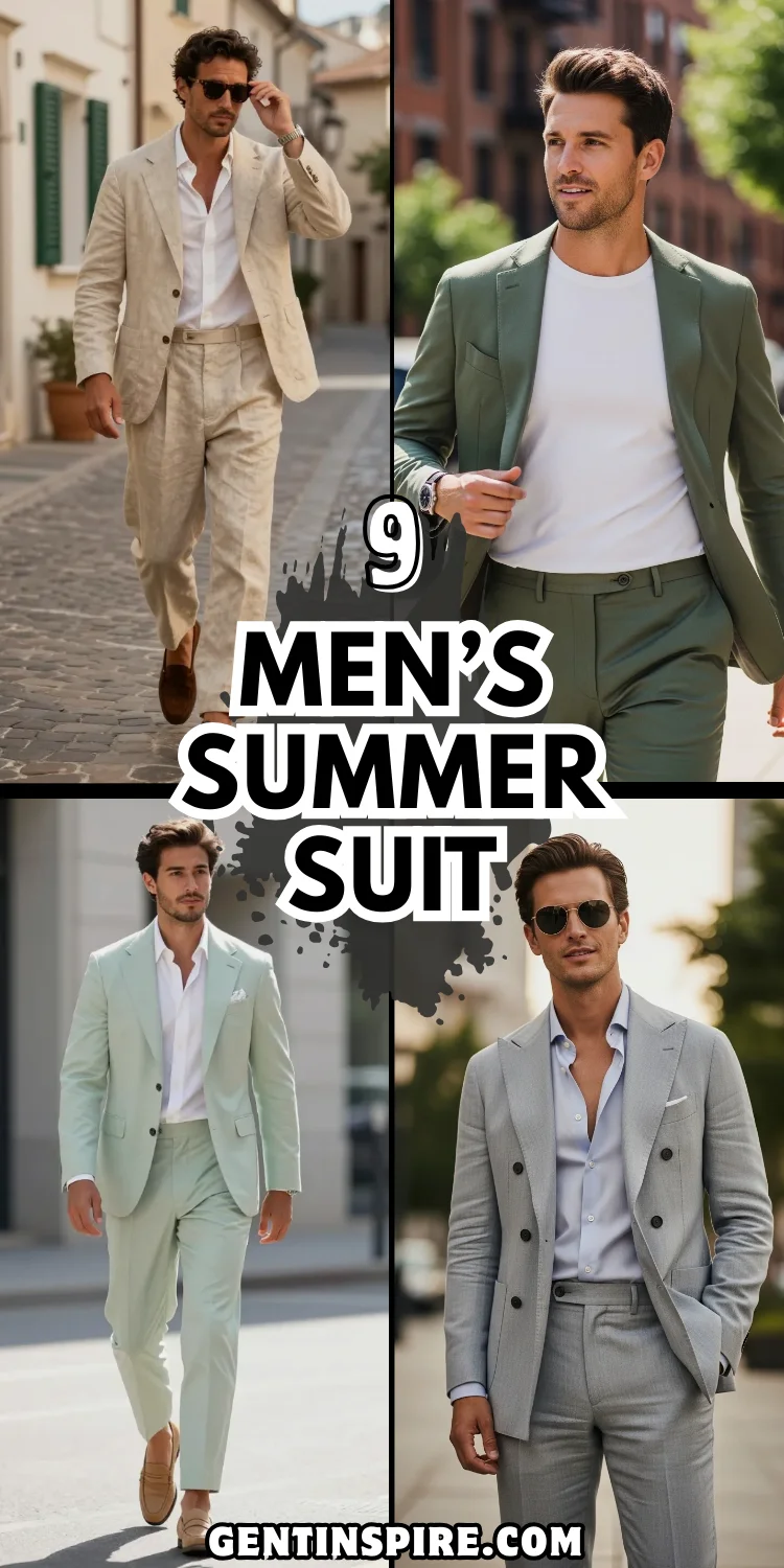 Steal These 9 Men’s Summer Suit Outfit Ideas Now 2 Men’s Summer Suit