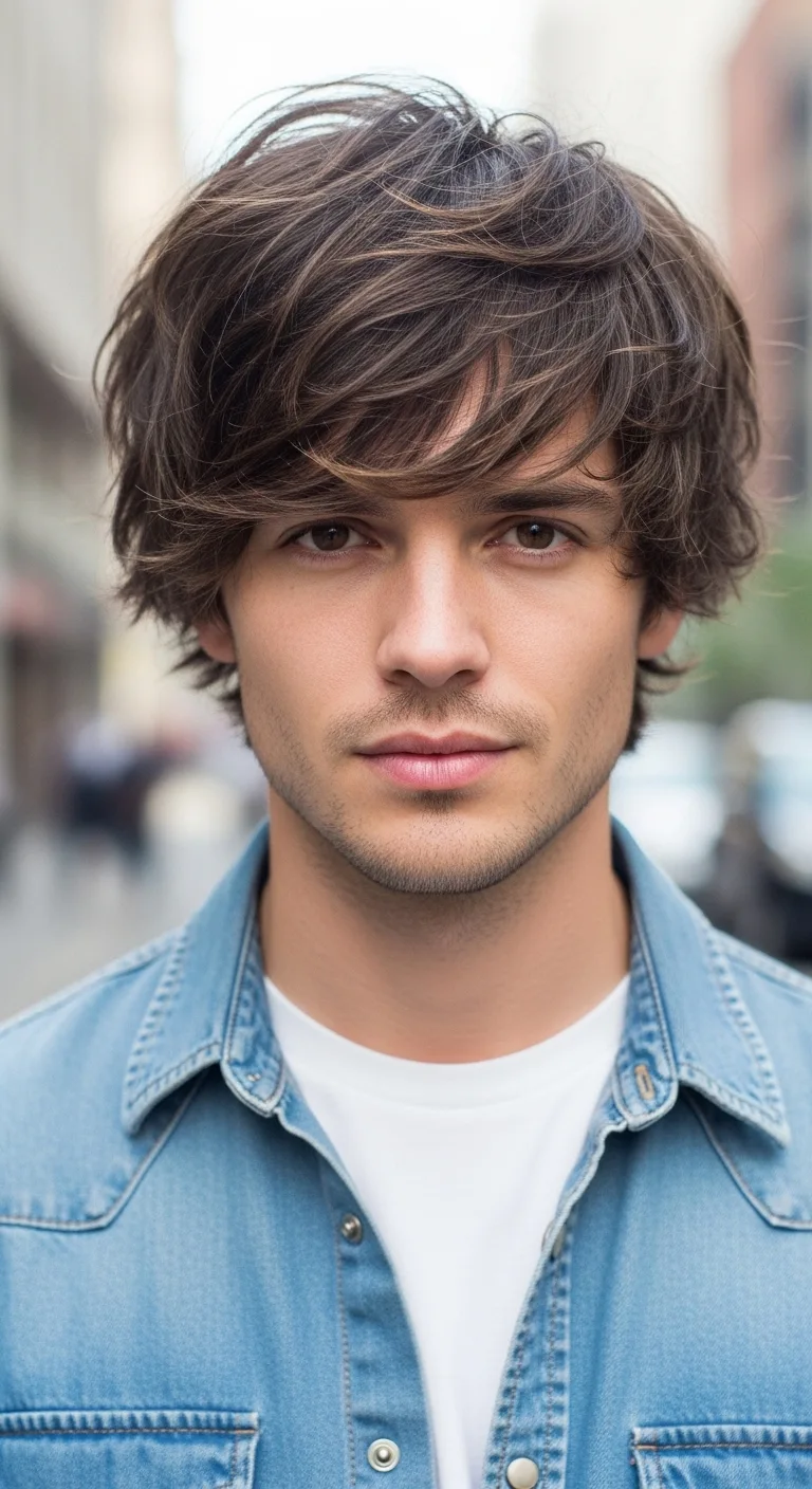 8 Medium Length Hairstyles for Men Ideas That Turn Heads 8 Modern Shag With Piecey Layers