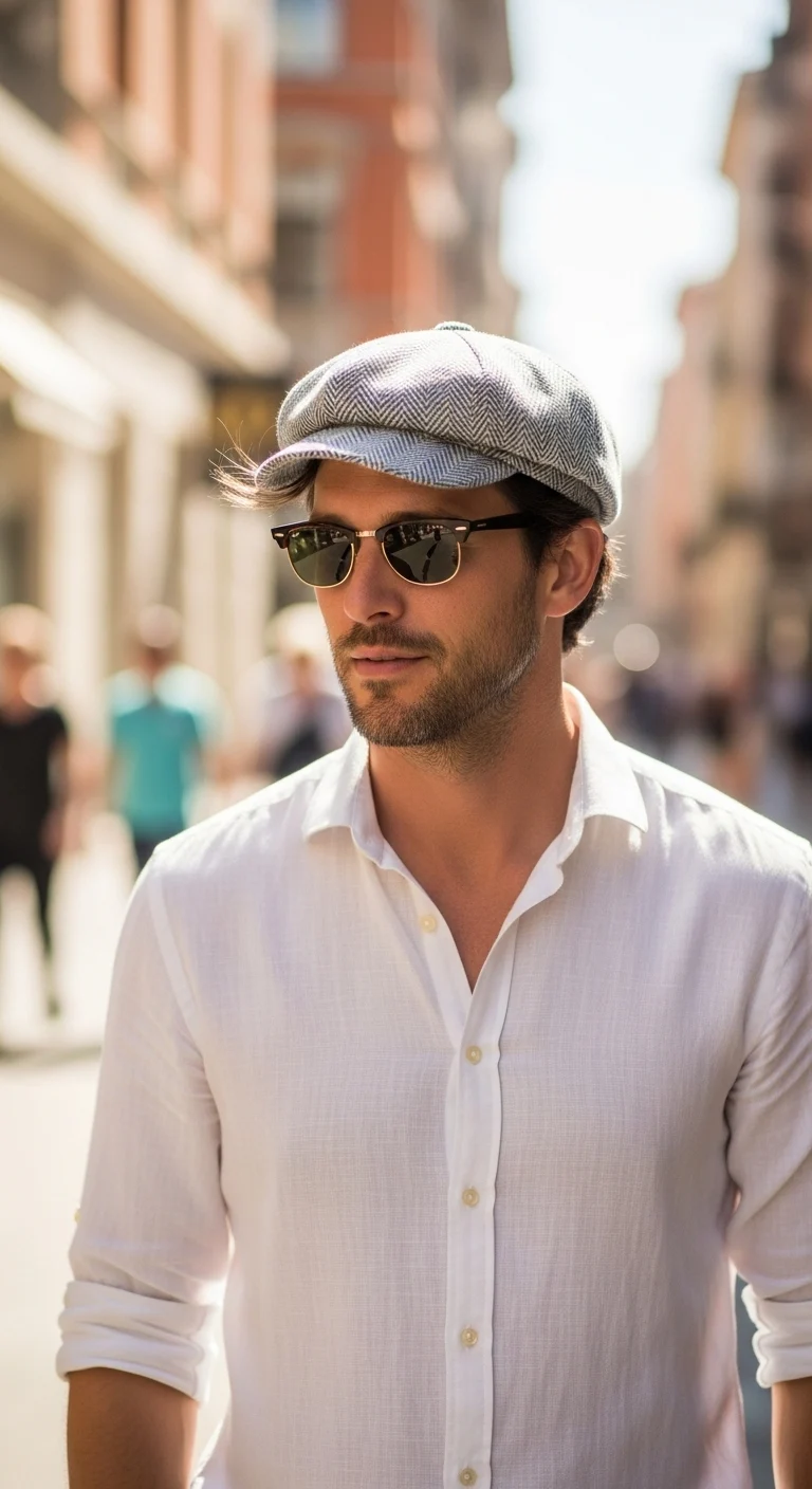 Men’s Summer Hats: 11 Stylish Options for Sunny Days 11 Newsboy Cap: Vintage Flair Meets Summer Ease