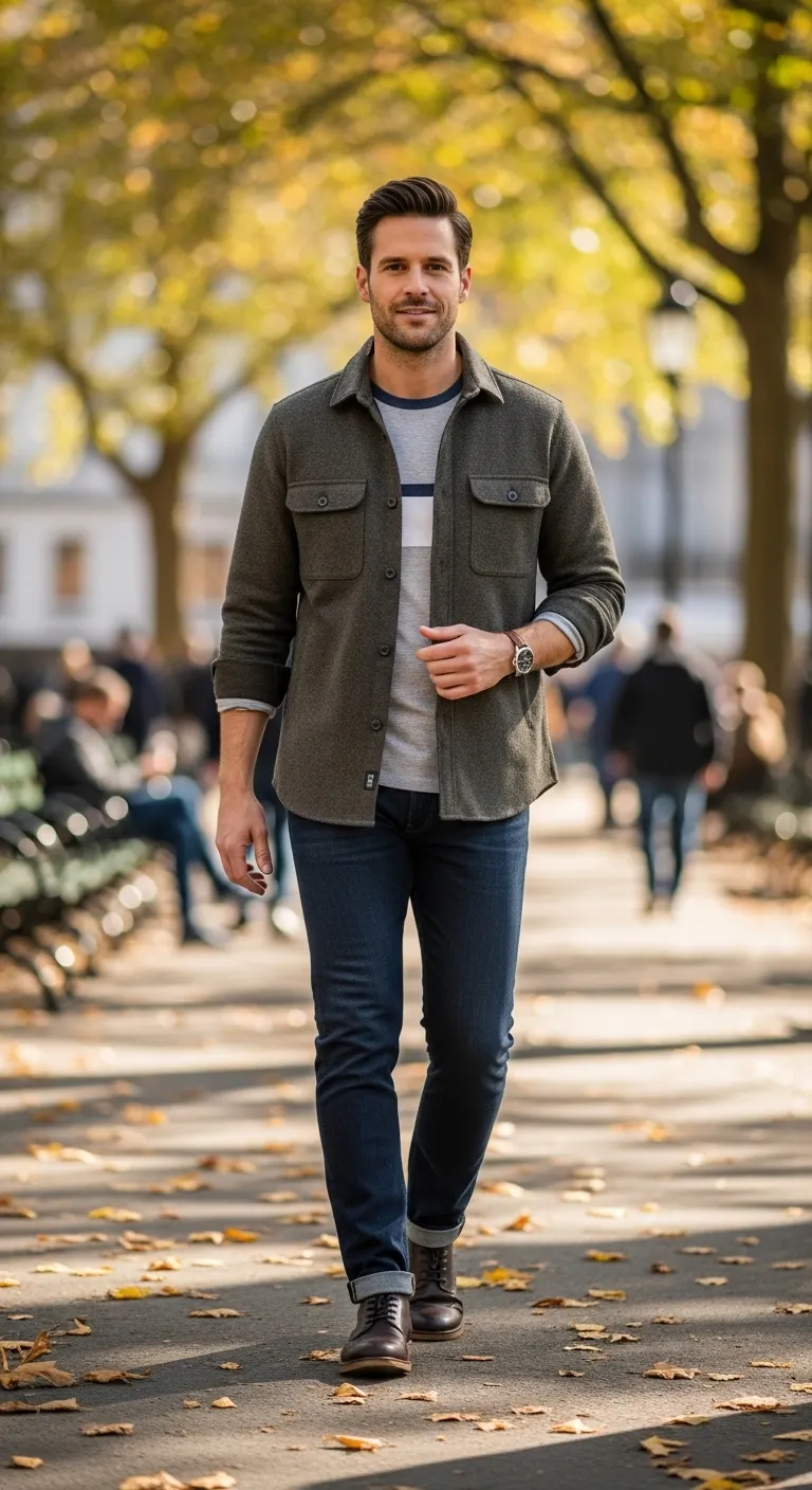 Business Casual Outfits for Men: 9 Ideas That Actually Work 9 Overshirt Layer You’ll Wear All Year