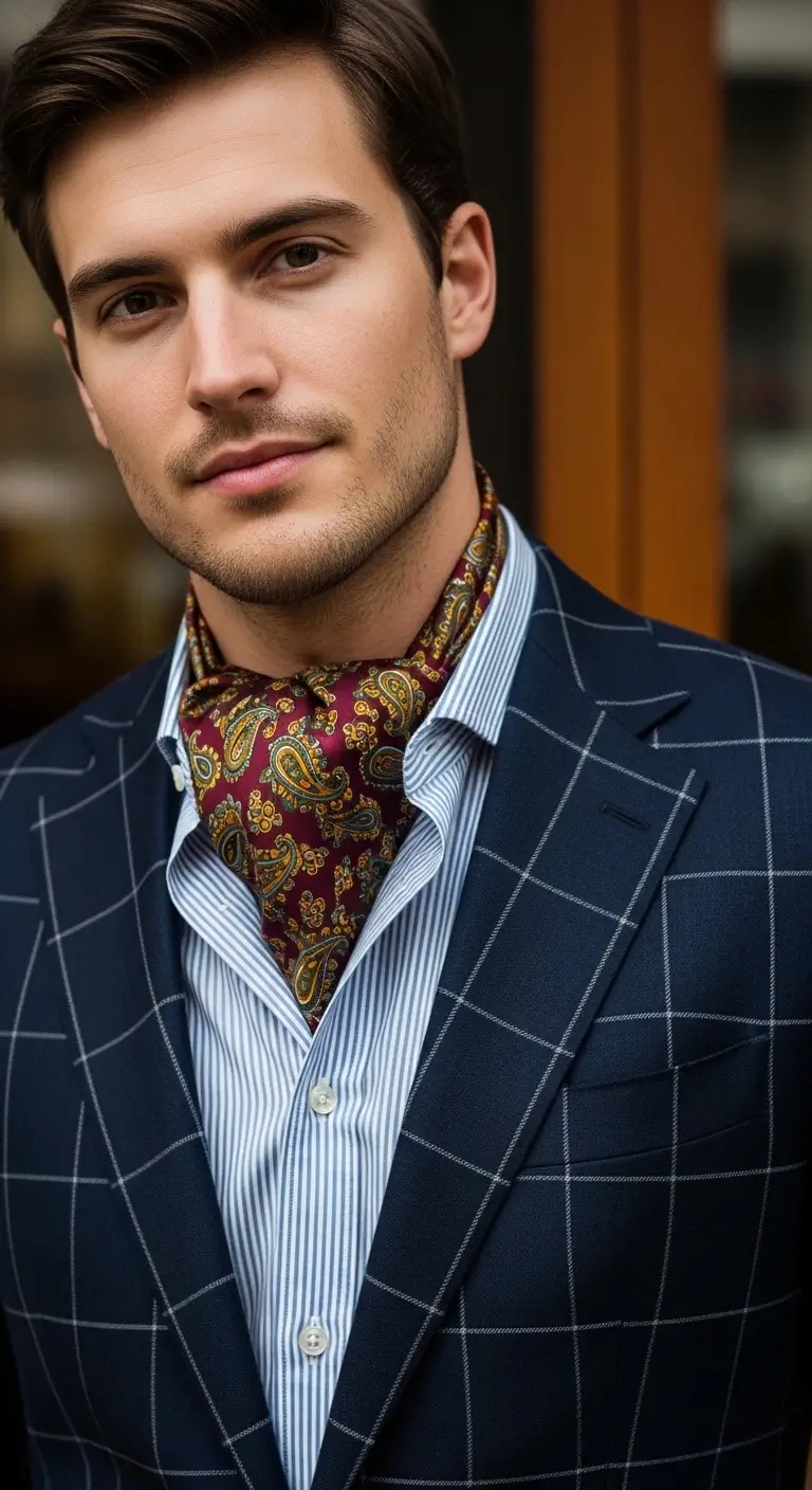 10 Ascot Tie for Men That Turn Heads 10 Pattern Clash