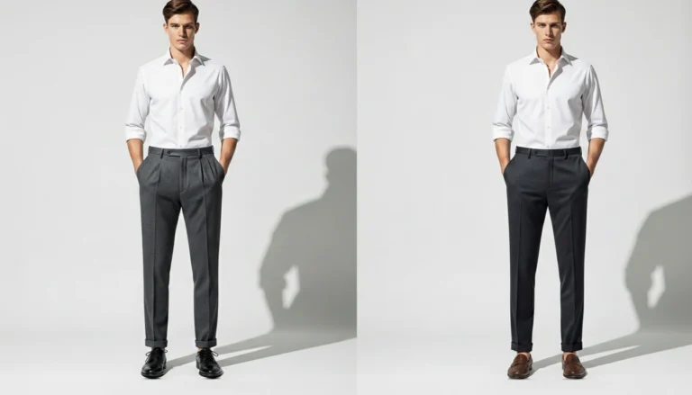 Pleated vs Flat Front Pants