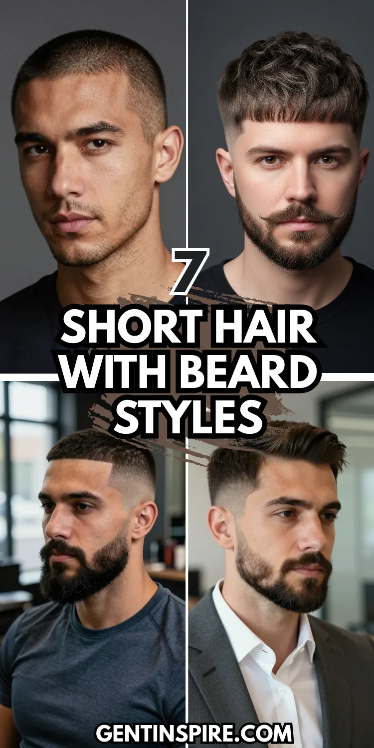 7 Short Hair with Beard Styles for Men That Look Sharp 2 Short Hair with Beard Styles