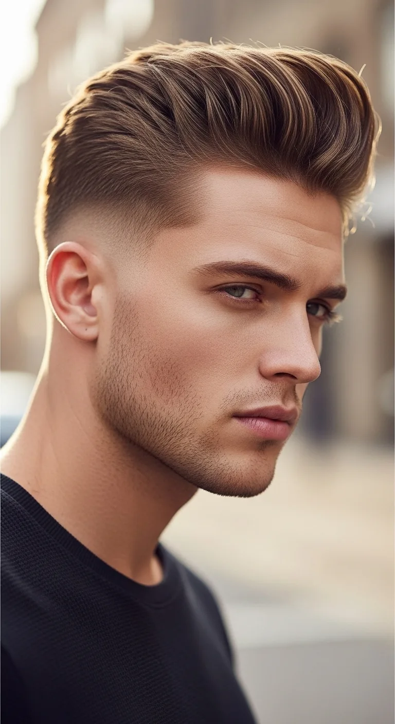 Short Hairstyles for Men: 8 Ideas That Look Effortlessly Cool 7 Short Pompadour With a Fade