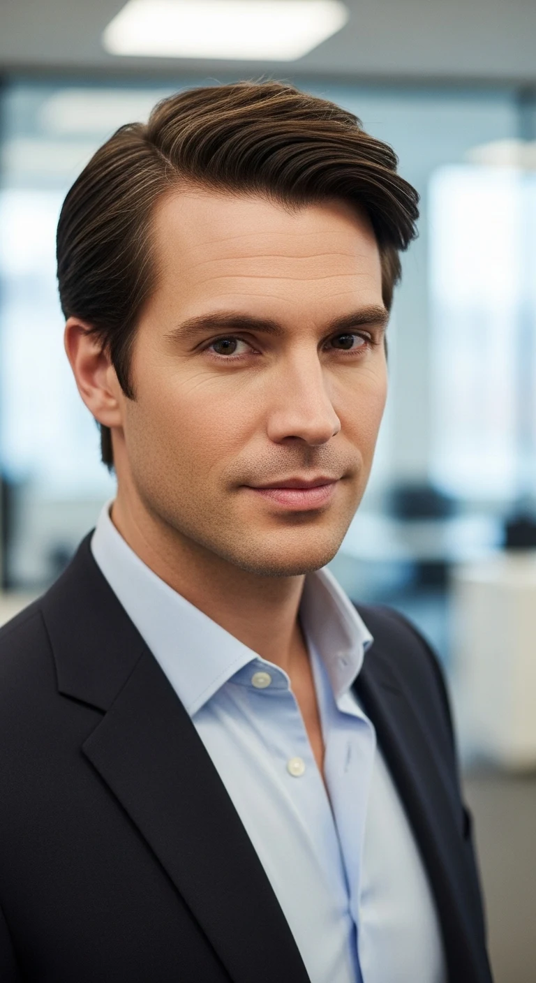 9 Interview Hairstyles for Men Ideas That Win the Room 12 Side Swept Medium