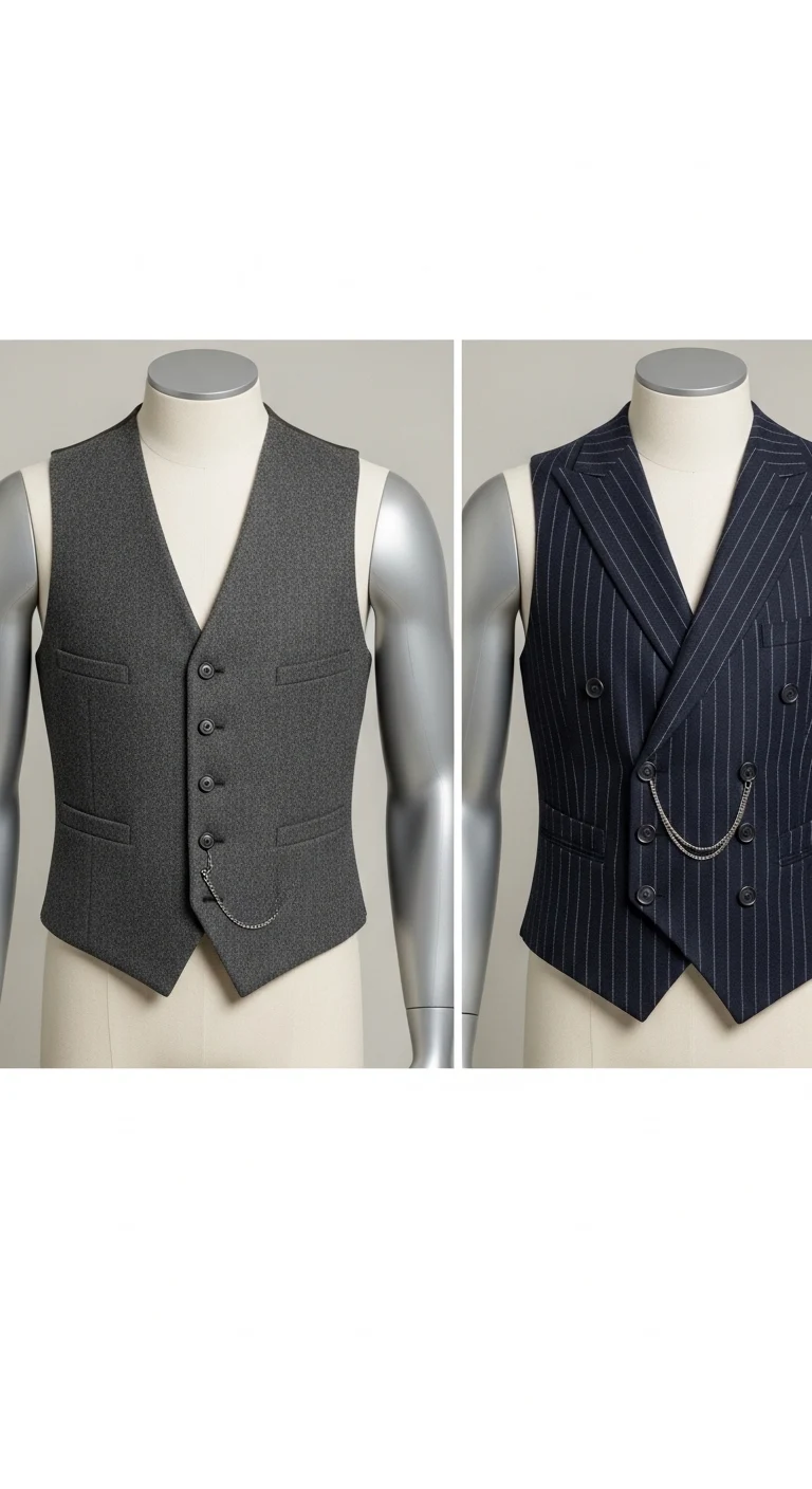 How to Wear a Waistcoat: The Complete Modern Style Guide for Men 8 Single Breasted vs. Double Breasted Waistcoats
