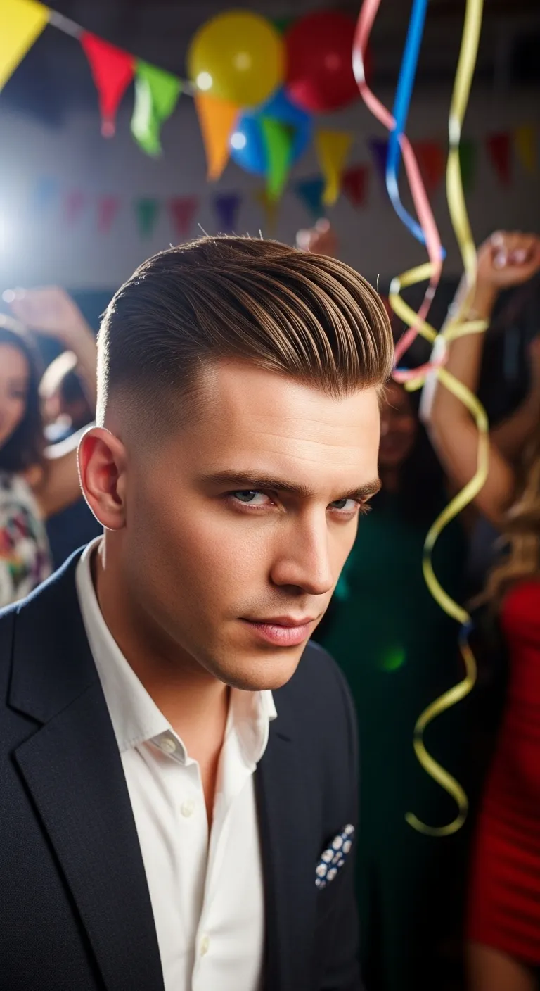 12 Birthday Hairstyle Ideas for Men to Level Up 5 Slicked-Back Undercut