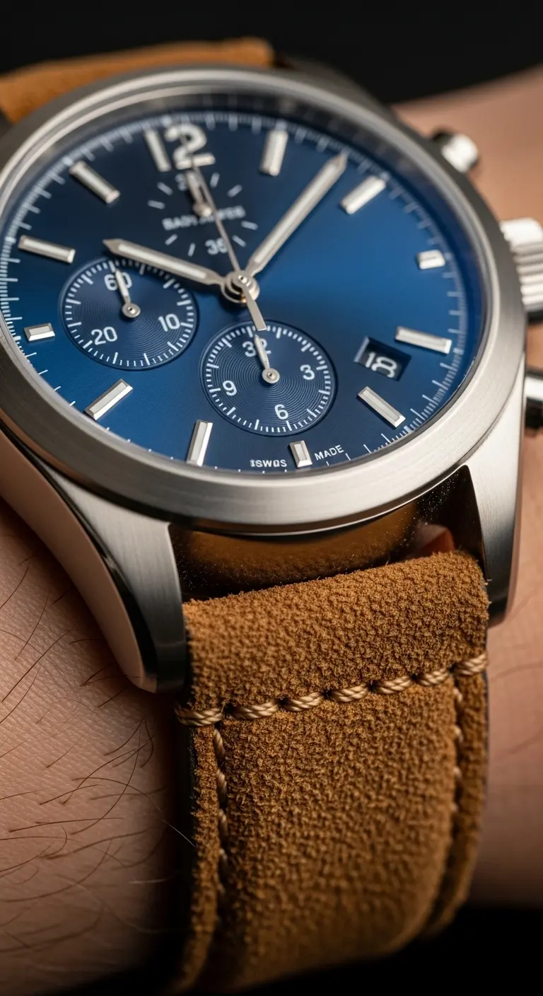 12 Custom Watch Straps Ideas for Men That Turn Heads 8 Suede For Subtle Luxury