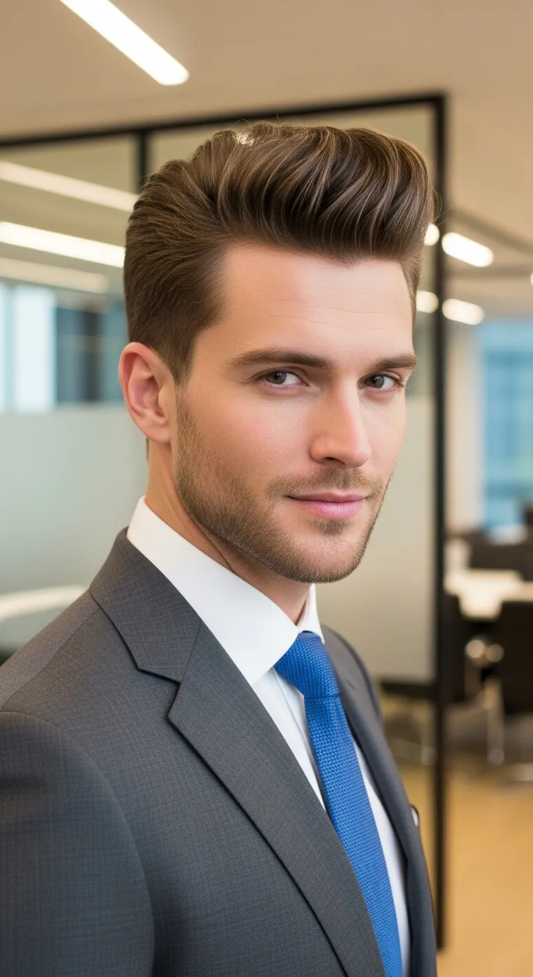 Professional Men’s Hairstyles: 11 Ideas That Look Sharp Now 13 Tapered Quiff With Natural Finish