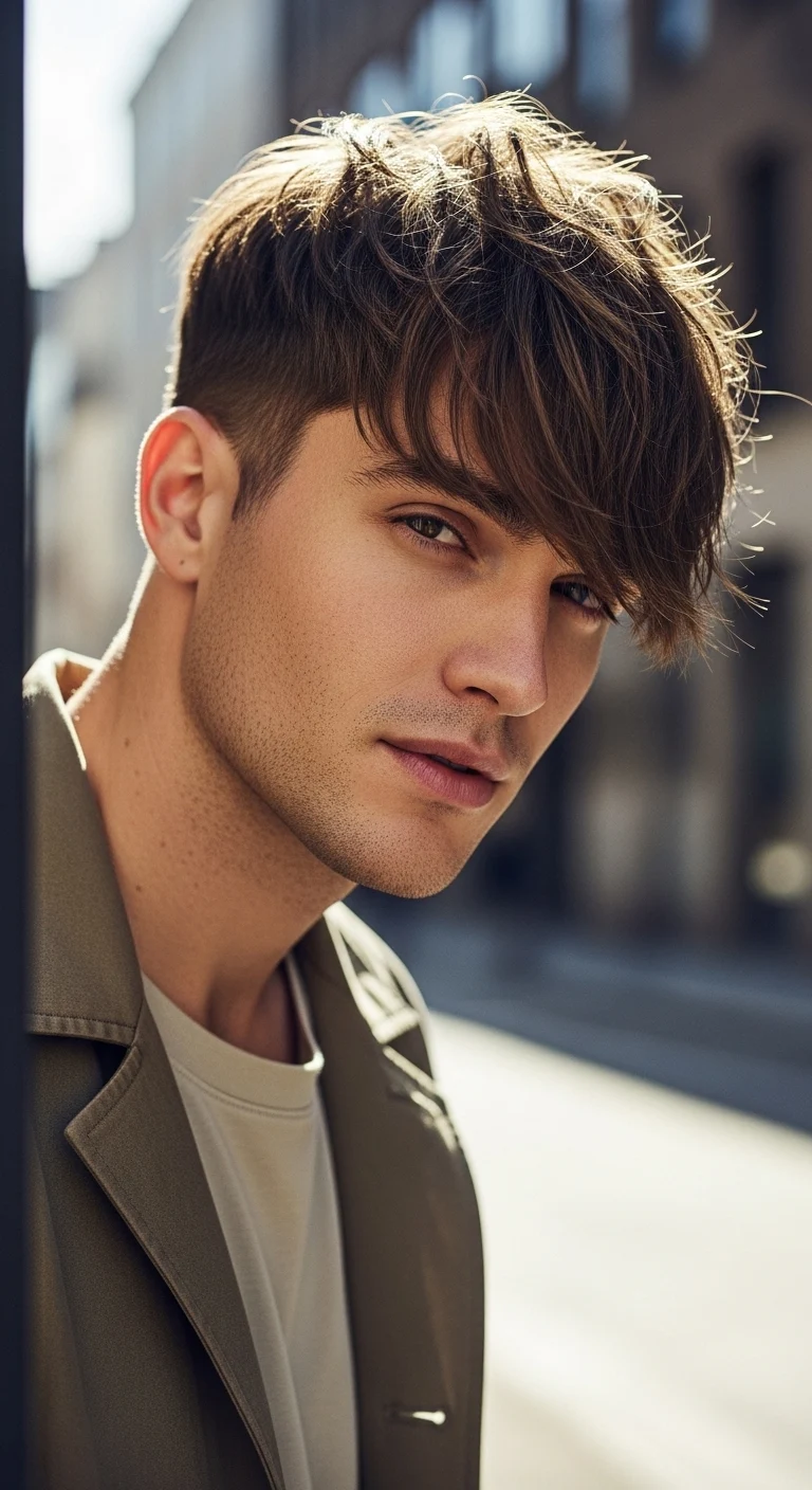 Viral 7 Growing Out Hair Hairstyles Ideas for Men 5 Textured Fringe