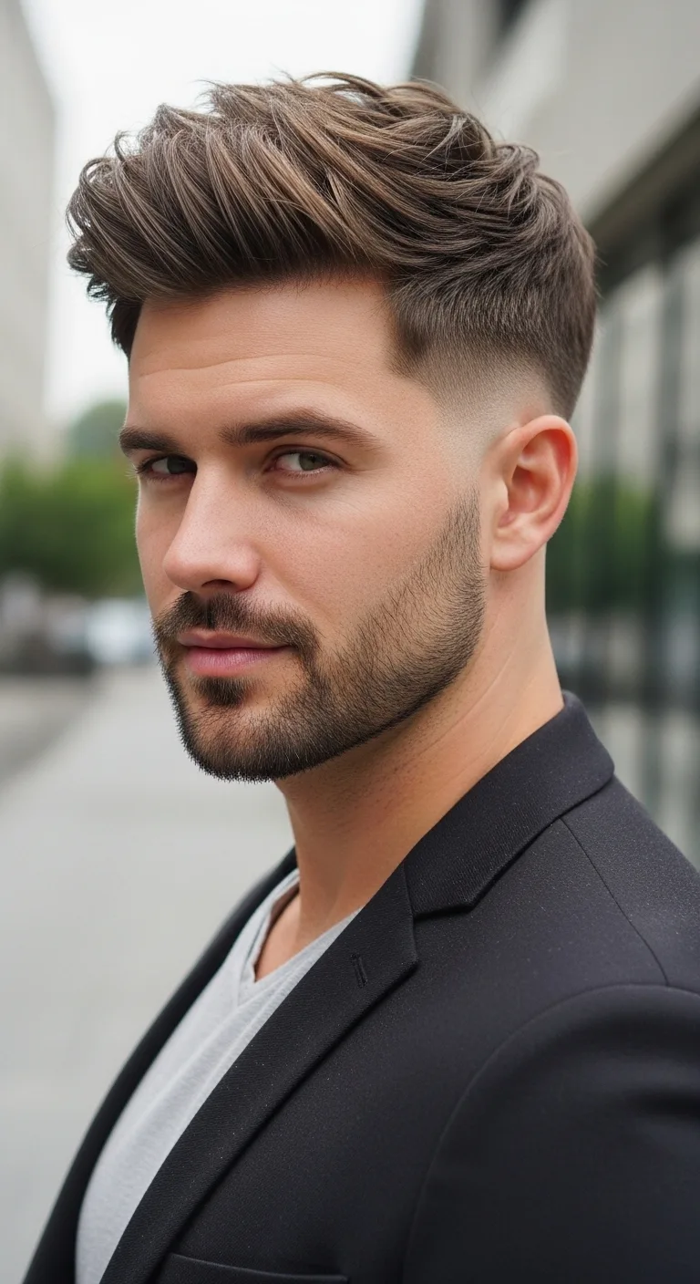 11 Wolf Cut Hairstyles for Men Viral Ideas to Try Now 8 Textured Wolf With Tapered Sides