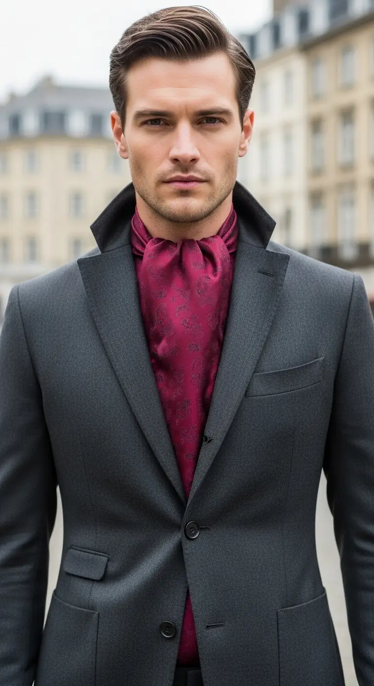 10 Ascot Tie for Men That Turn Heads 11 Under-Jacket Statement