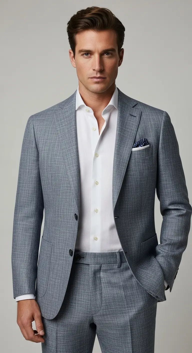 Steal These 9 Men’s Summer Suit Outfit Ideas Now 3 Understanding Fabric First