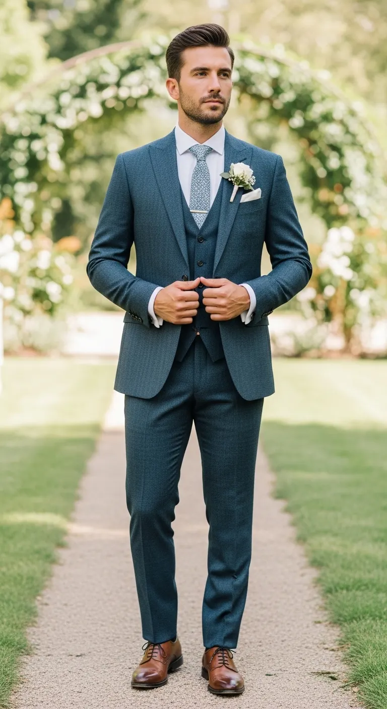 Men’s Wedding Suit: 10 Ideas That Look Iconic in Photos 3 Understanding Fabric, Fit, and Season Before Choosing a Men’s Wedding Suit