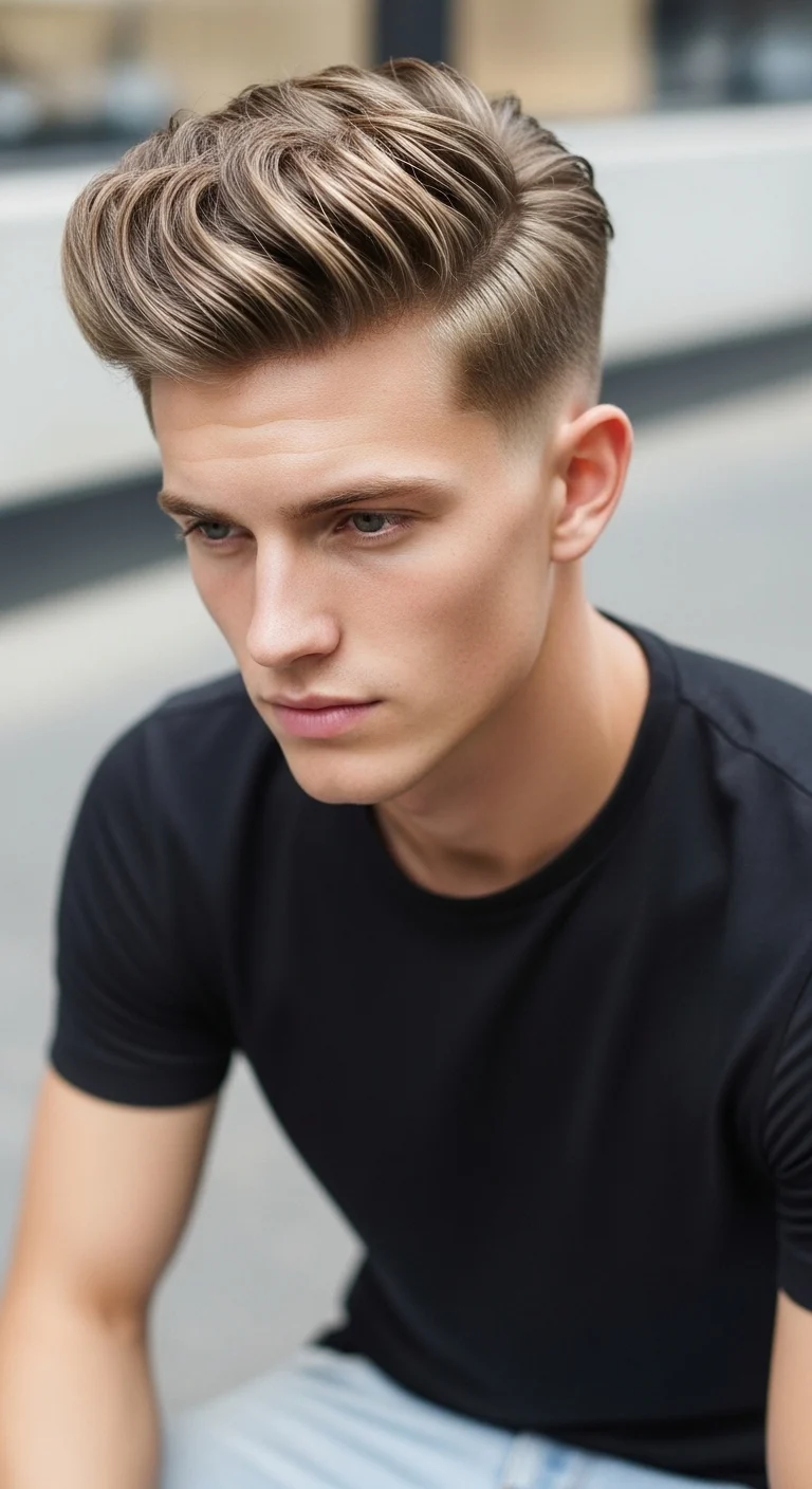 10 Textured Hairstyles for Men Viral Ideas You Need Now 6 Wavy Quiff With Matte Finish
