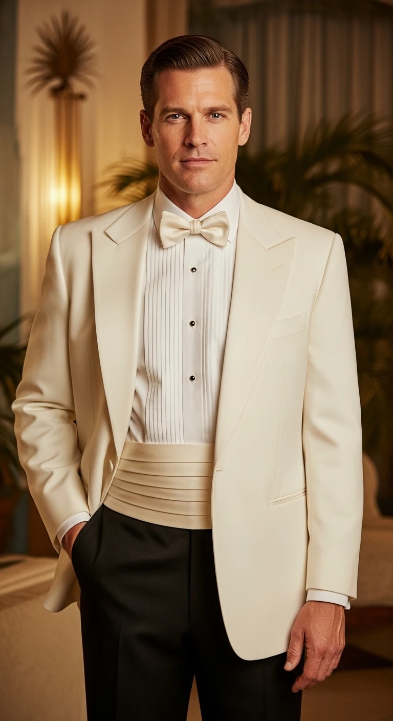 Men’s Cummerbund: 11 Ideas for a Polished Look 13 White-Tie-Inspired: Ivory Or Cream For Vintage Drama