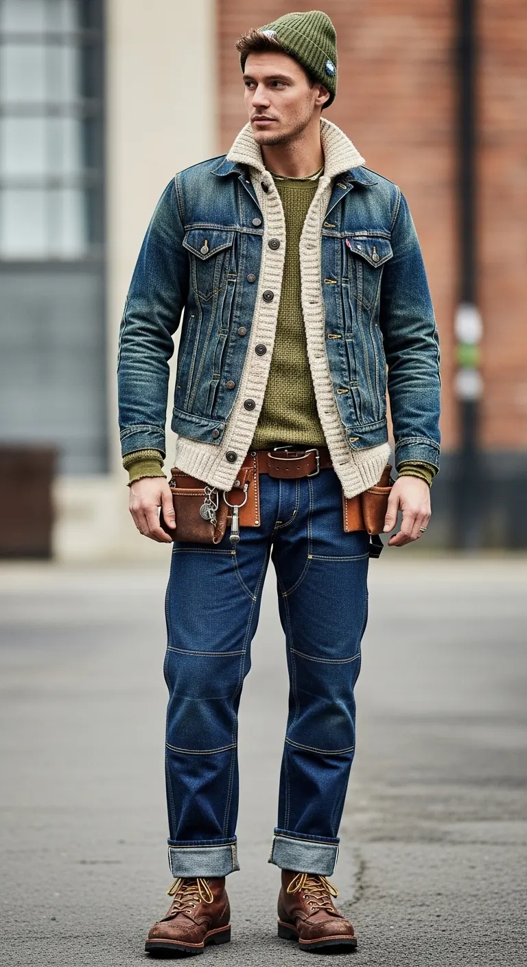 Textured Outfit for Men: 9 Ideas That Turn Heads 8 Workwear Layers With Real Personality