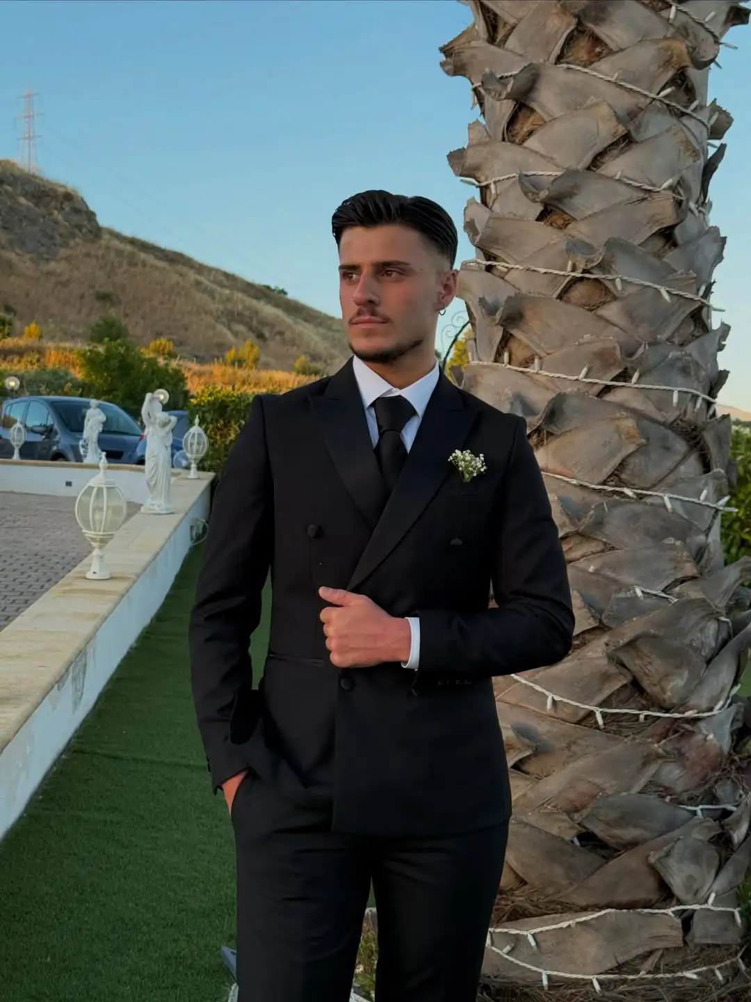 20 Wedding Hairstyles for Men That Look Sharp in Photos From Every Angle 8 michele maggii 1784106612