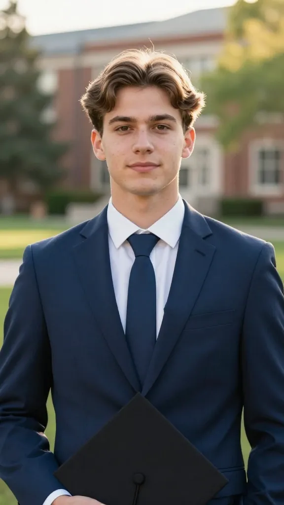 Graduation Haircut: 11 Ideas for a Fresh New Look 7 Side-Part With A Soft Contour