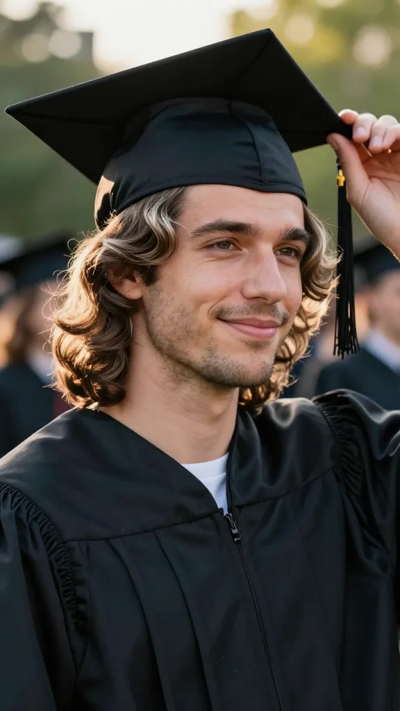 Graduation Haircut: 11 Ideas for a Fresh New Look 15 Medium Waves With A Gentle Middle Part