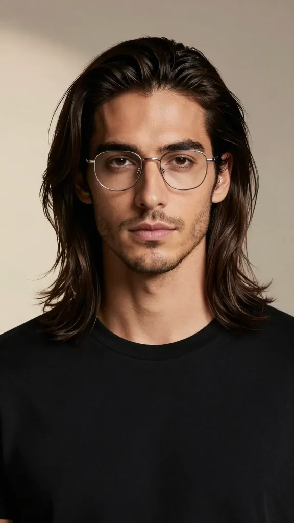 Master 10 Groomed Long Hair Hairstyles Ideas for Men 4 Clean Middle-Part Flow
