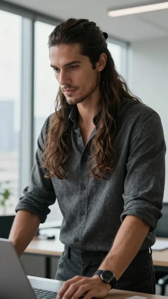 Long Hairstyles for Men: 9 Viral Ideas You’ll Want Now 10 Half-Up, Half-Down