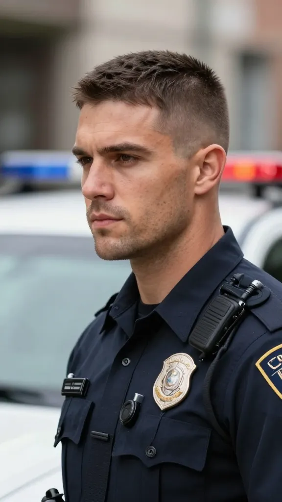 Sharp Cuts: 12 Police Haircut Styles for Men Ideas 13 Tight Tapered Caesar