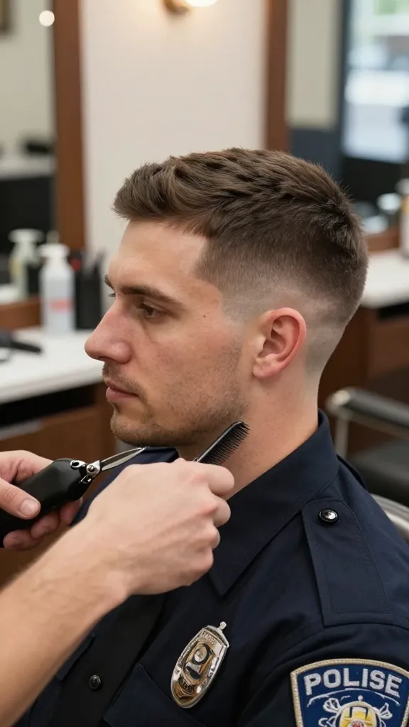 Sharp Cuts: 12 Police Haircut Styles for Men Ideas 16 Classic Taper With Clean Neckline