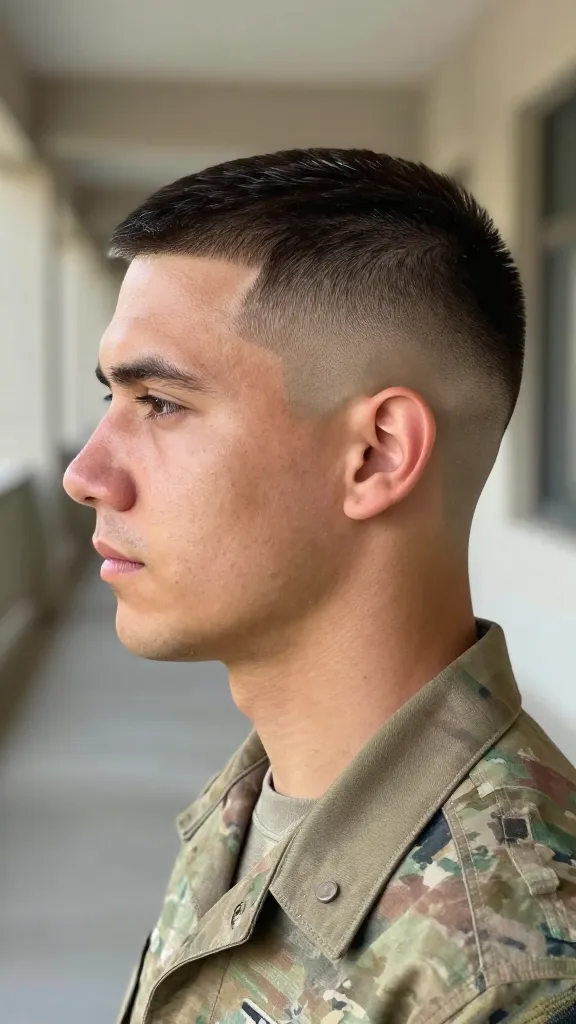 Military Haircuts for Men: 11 Ideas That Always Look Sharp 15 Regulation Cut With Hard Part