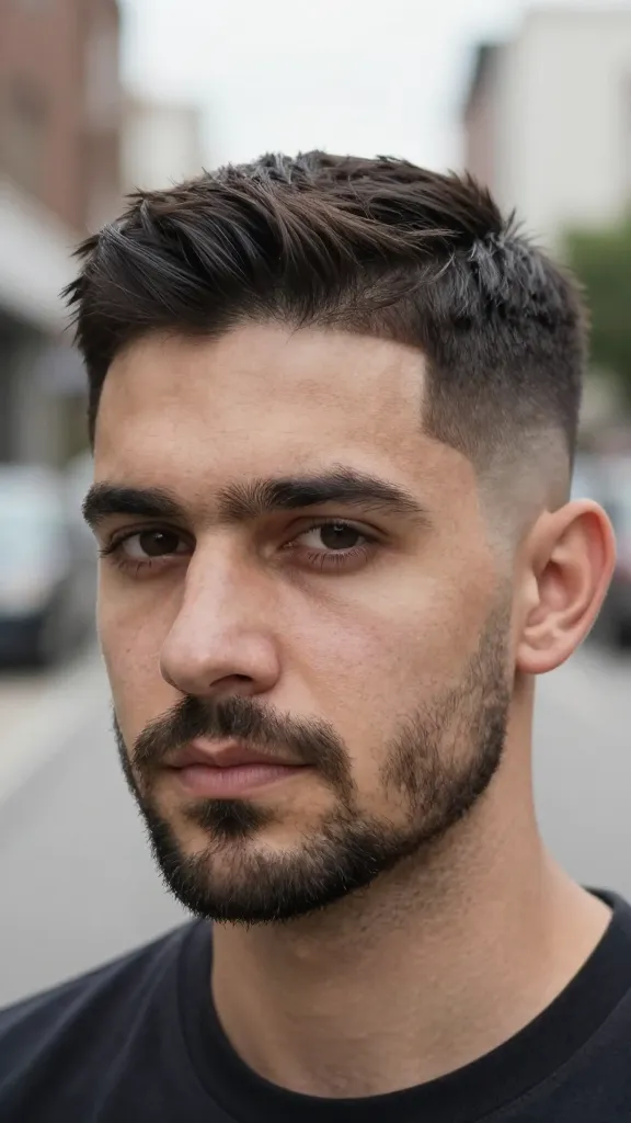 10 Crew Cut Hairstyles for Men That Look Insanely Sharp 10 Crew Cut With Mid Fade And Stubble