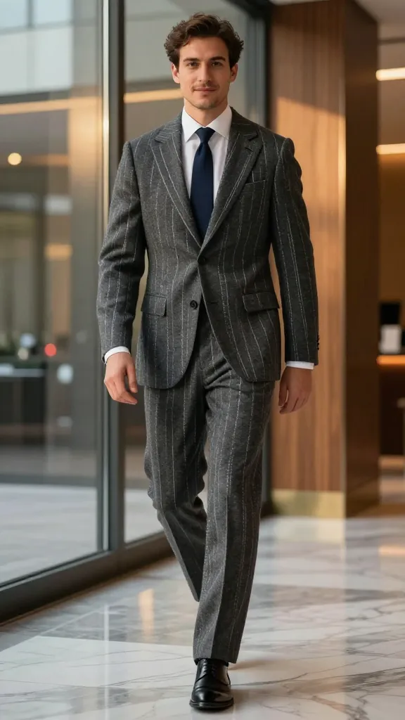 21 Men's Suit Patterns Ideas: Styles Every Man Should Try 12 The Confident Chalk Stripe